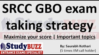 SRCC GBO exam taking strategy Maximize your score  Time Management  Ideal attempts [upl. by Baelbeer88]