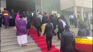 Parliamentarians pay their respect to the body of former legislator Sarah Mateke [upl. by Latsyrc481]