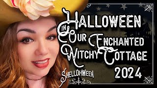 Halloween in our Enchanted Witchy Cottage 2024 Thrifted and New Halloween Decor [upl. by Aniles]