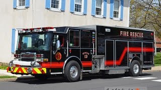 Hellertown Fire  Engine  Rescue 1311  MVA Cab Response [upl. by Llerred]