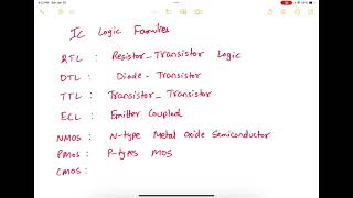 27 IC Logic Families [upl. by Dulci]