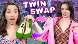 Twin Swap Thrifting Summer Outfits  Merrell Twins [upl. by Ainocal649]