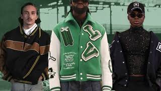 LOUIS VUITTON FW21 GREEN LEATHER VARSITY JACKET EXPERIENCE [upl. by Ayra473]