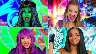 Descendants 2 Sing Along Uma vs Mal Rap Battle Lyric Video Totally TV [upl. by Arihk]