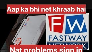 If you are also using the internet watch this video for the problem of fastway net netplus [upl. by Lehsreh132]