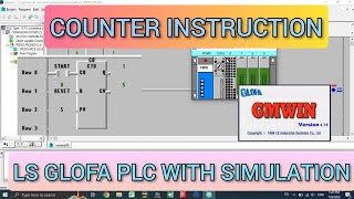 GMWIN  Counter Instruction LS Glofa PLC With Simulation [upl. by Hardner938]