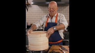 Andrew Zimmern Cooks Cooking with Bamboo Steamers [upl. by Kipper443]