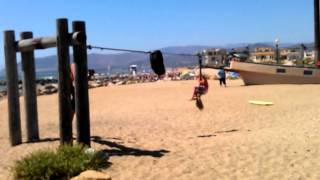 Awesome Boat Zipline at Marina Park Ventura Ca [upl. by Dumanian]