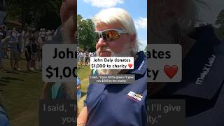 John Daly’s INCREDIBLE 1000 donation ❤️ [upl. by Ateuqirne]