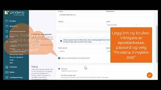 Innsjekk bruker til Pindena Innsjekk app [upl. by Gorlin326]