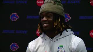 Boise State RB Ashton Jeanty on twoTD night win over Air Force [upl. by Millian493]