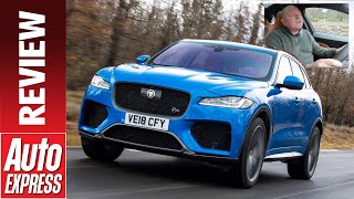 New Jaguar FPace SVR review  is Jags 542bhp SUV better than a Porsche Cayenne Turbo [upl. by Rasaec]