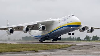 Antonov An225 Mriya Landing at Leipzig Germany – The Worlds Largest Cargo Plane [upl. by Renado]