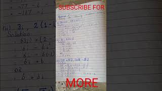 How to multiply two complex numbers math mathematics mathshorts mathstricks mathproblems [upl. by Conlen]