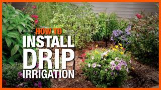 How to Install Drip Irrigation  The Home Depot [upl. by Nagard980]