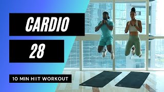 10 MIN CARDIO HIIT WORKOUT  Intense Calorie Burn  MrandMrsMuscle [upl. by Kester]