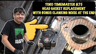 Timemaster Head Gasket Replacement 875 Briggs Engine 121S170127F1 BONUS CLANKING NOISE WHEN DONE [upl. by Opiuuk63]