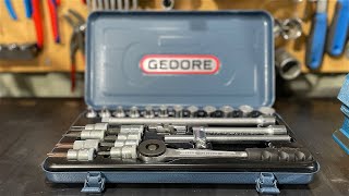 GEDORE 38 Drive Socket Set 30 IMU  3 gedore [upl. by Nauqahs]