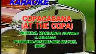 Copacabana  Video Karaoke Polygram [upl. by Yror482]