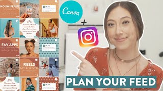 HOW TO PLAN YOUR INSTAGRAM FEED USING CANVA  Why I dont use planning or scheduling apps [upl. by Olimpia]