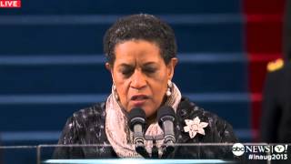 Inauguration Day 2013 Myrlie EversWilliams Delivers Inaugural Prayer [upl. by Arekahs]