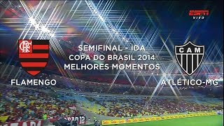 Melhores Momentos  Flamengo 2 x 0 AtléticoMG  Copa do Brasil  29102014 [upl. by Aredna13]