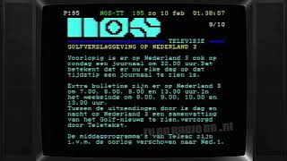 TV NOS Teletekst Golfoorlog amp Radio 1amp2  KROs Niemandsland ANP Nieuws 19910210 [upl. by Earehc]