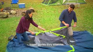 How to Set Up Your Coleman Sundome Tent with Rainfly [upl. by Gan]