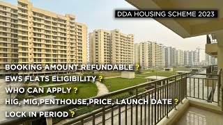 DDA Housing Scheme 2023  OFFICIAL PRICES OF DDA LIG amp EWS Flats in Dwarka Sector 19B amp 14 [upl. by Aneleiram310]