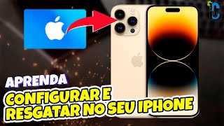 Vejam como CONFIGURAR e RESGATAR o Gift Card da App Store no seu iPhone  Método 100 EFICAZ [upl. by Odlanyer]