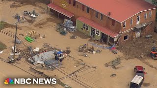 Aerial video shows Helenes devastation in Canton NC [upl. by Sussman852]