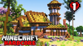 THE PERFECT STARTER HOUSE  Ep 1  Minecraft 120 Hardcore Survival Lets Play [upl. by Cul]