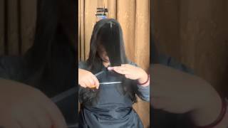 how to cut your own hair in layers  self long layer haircut longhaircut diyhaircut shorts [upl. by Debi]