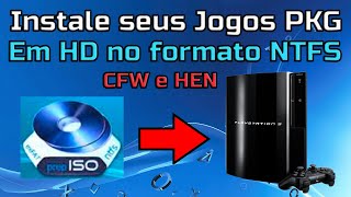 COMO PASSAR JOGOS PKG PARA HD EXTERNO E INSTALAR NO PS3 [upl. by Elwee]