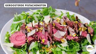 Bavette met Pecorino en pistache  Recept  Allerhande [upl. by Hambley666]