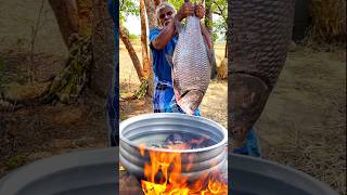 Whole Fish Recipe  Cooking Full Catla Fish Gravy🐟🔥 shorts [upl. by Luapnoj]