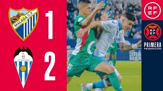 Resumen PrimeraFederación  Málaga CF 12 CD Alcoyano  Jornada 13 Grupo 2 [upl. by Leffen]