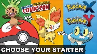 Chespin vs Fennekin vs Froakie  Which Pokemon X amp Y 3DS Game Starter Will You Choose VGH Update [upl. by Mungo]