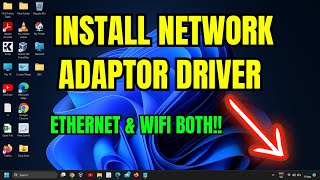 StepbyStep Installing Network Adapter Driver on Windows 11 [upl. by Ellerred]