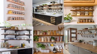 Home Décor Latest Kitchen Wall Shelves Design Ideas  Wall Mounted Kitchen Shelves  Floating Shelf [upl. by Brenan]