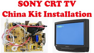 Sony CRT TV China Kit Installation Guide in UrduHindi [upl. by Loriner889]