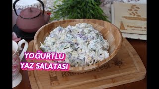 YOGURTLU DİYET SALATASI l SALATA TARİFLERİ l Kaptanın esi [upl. by Etterrag]