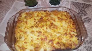 فرحي عائلتك بكرتان رااااائع جداً للعشاء أو الغداء Gratin pâtes viande hachée [upl. by Ecnadnak53]