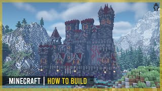 Minecraft How to Build a Dark Castle Tutorial [upl. by Sanjay]