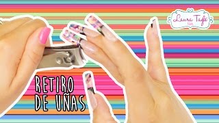 Cómo QUITARSE las UÑAS de Acrílico SIN LASTIMAR tus propias Uñas SIN MÁQUINA PULIDORA [upl. by Genaro]