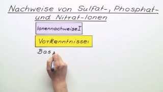 Nachweise von Sulfat Phosphat und NitratIonen  Chemie  Analytische Chemie [upl. by Ecenaj84]