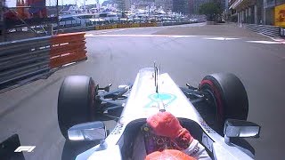 Michael Schumacher Takes Final quotPole Positionquot  2012 Monaco Grand Prix [upl. by Eejan]