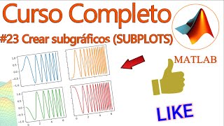 Curso Completo de Matlab  Sesión 23 Crear Múltiples Gráficas usando SUBPLOTS [upl. by Gapin678]