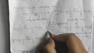 Alkylation of enolate ion [upl. by Ahsaz14]