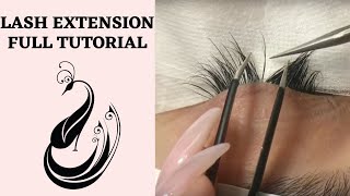 Eyelash Extensions 101  Full Tutorial on Application [upl. by Strader]